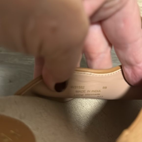 NWOT Cole Haan peek a boo toe tan suede wedges. Size 9 m - Picture 7 of 7